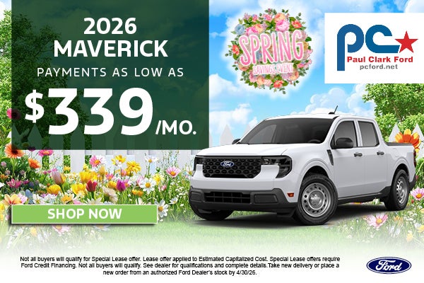 2026 Maverick $339 per month